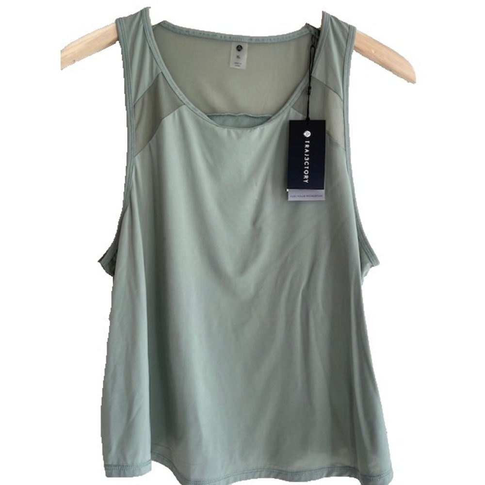Traj3ctory Activewear Women's Size XL Green Racerback Training‎ Tank Top